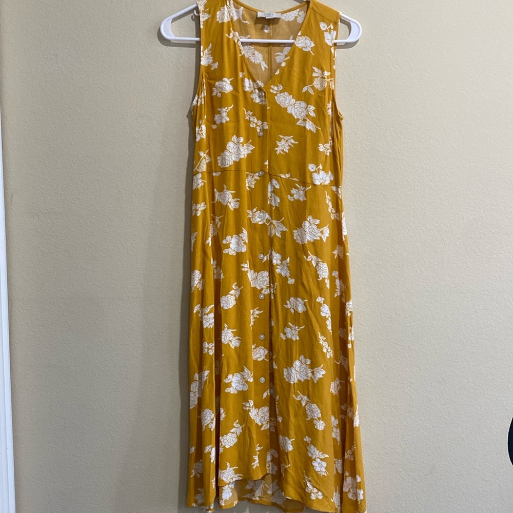 Yellow Floral Dress